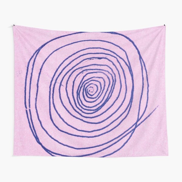 #illustration #pattern #abstract #chalkout #design #art #vector #spiral #symbol #shape #scribble #circle #nopeople #inarow #textured #oldfashioned #retrostyle #square Tapestry