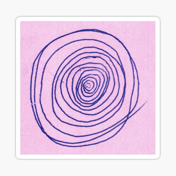 #illustration #pattern #abstract #chalkout #design #art #vector #spiral #symbol #shape #scribble #circle #nopeople #inarow #textured #oldfashioned #retrostyle #square Sticker