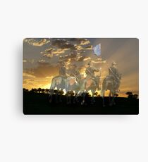 At the going down of the Sun and in the Morning "WE WILL REMEMBER THEM" Canvas Print
