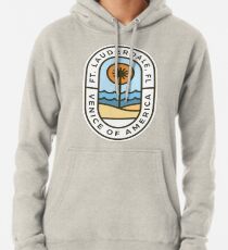 Fort Lauderdale Florida Badge Pullover Hoodie