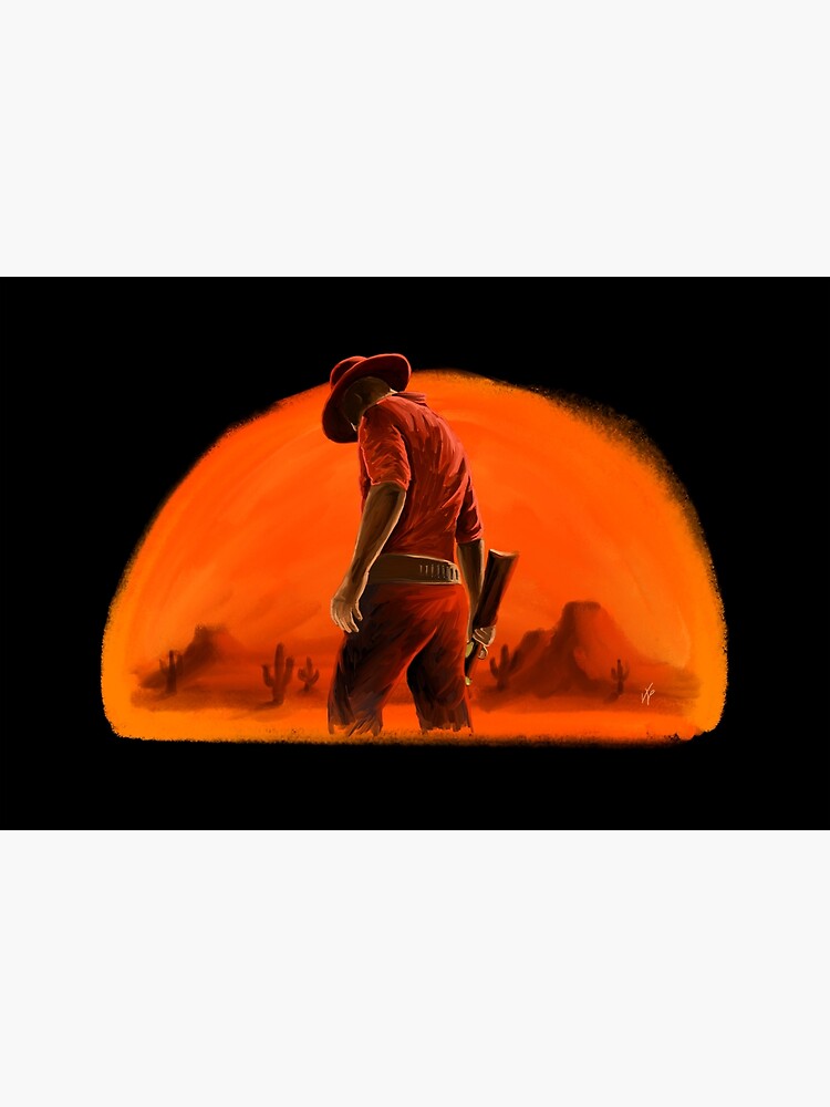 Western Cowboy Sunset by DOODL