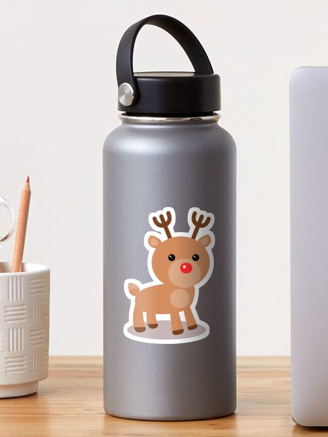 Christmas Reindeer Stainless Steel Water Bottle