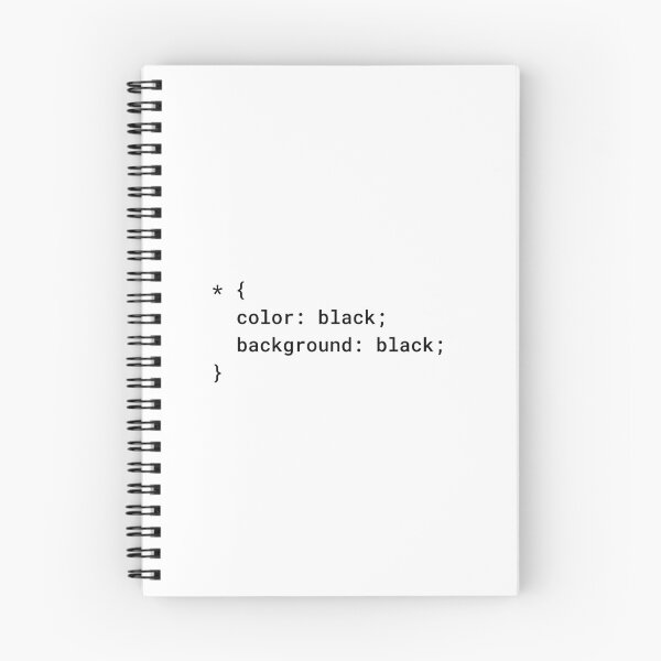 Item preview, CSS - Everything Black (Inverted) designed and sold by developer-gifts.