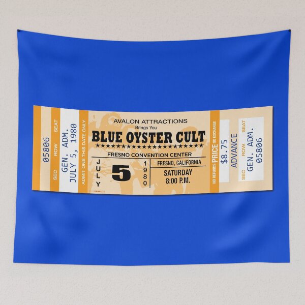 Item preview, CLASSIC ROCK CONCERT TICKETS - BLUE OYSTER CULT designed and sold by WOOFANG.