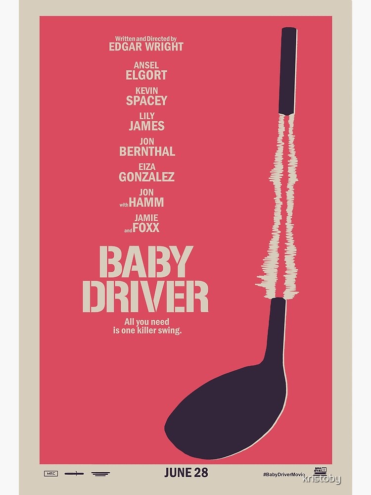 人気 baby driver ポスター