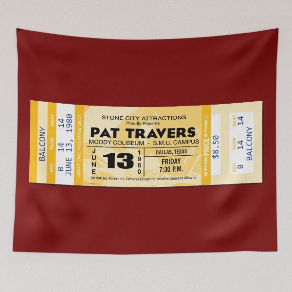 Item preview, CLASSIC ROCK CONCERT TICKETS - PAT TRAVERS designed and sold by WOOFANG.