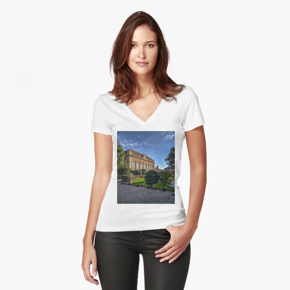 Item preview, Fitted V-Neck T-Shirt designed and sold by darren-j-mcleod.