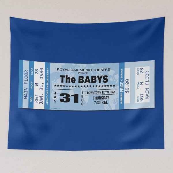 Item preview, CLASSIC ROCK CONCERT TICKETS - THE BABYS designed and sold by WOOFANG.