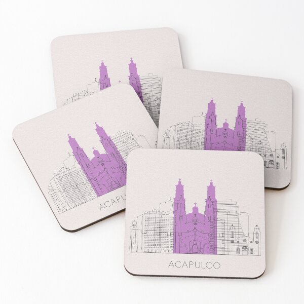 Item preview, Acapulco Landmarks Poster designed and sold by A Deniz Akerman.