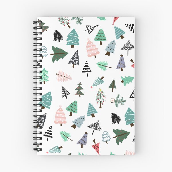 Item preview, Cute whimsical christmas trees pattern illustration designed and sold by GirlyTrend.