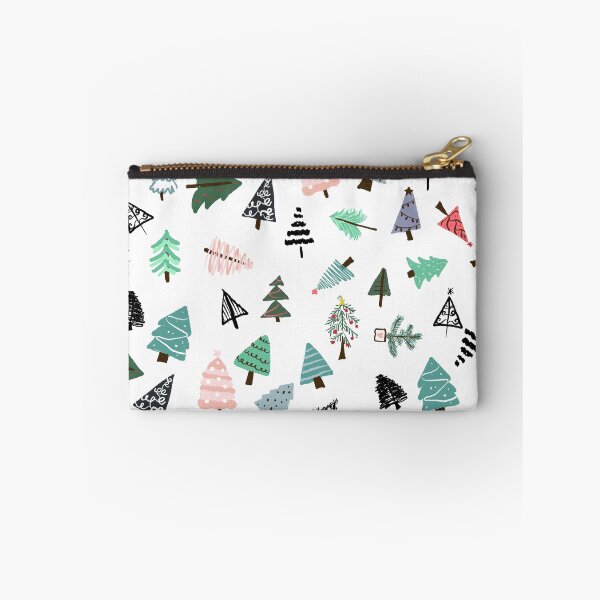 Item preview, Cute whimsical christmas trees pattern illustration designed and sold by GirlyTrend.