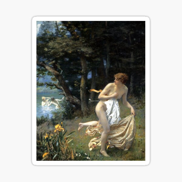Item preview, Diana's Maidens - Edward Robert Hughes designed and sold by forgottenbeauty.