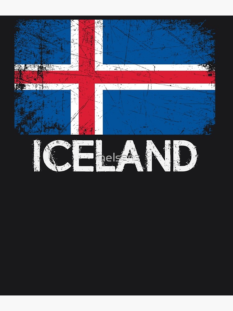 Icelandic Flag T-Shirt | Vintage Made In Iceland Gift Icelandic Flag T-Shirt | Vintage Made In Iceland Gift