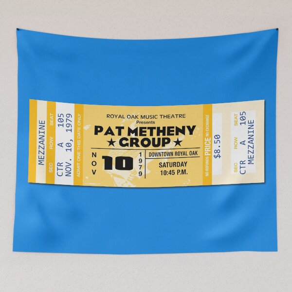 Item preview, CLASSIC ROCK CONCERT TICKETS - PAT METHENY designed and sold by WOOFANG.
