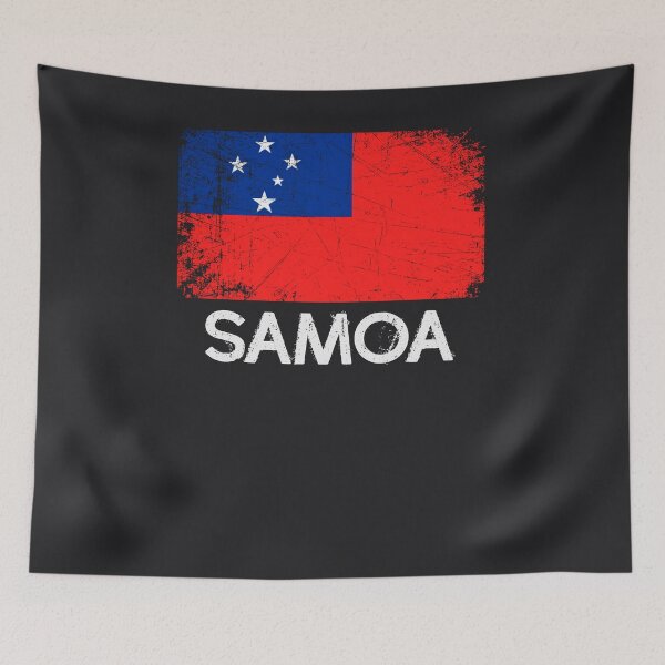 Artikelvorschau, Samoan Flag Design | Weinlese gemacht in Samoa-Geschenk entworfen und verkauft von melsens.