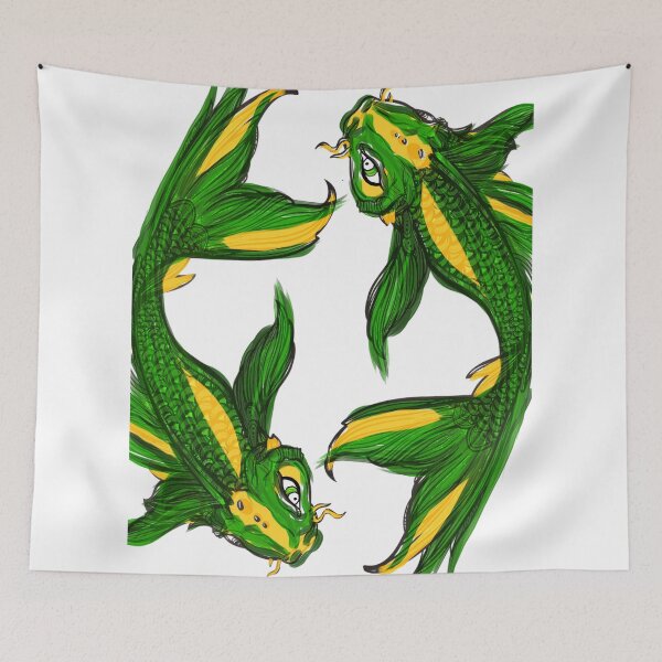 Item preview, Koi - Green Thing (Scales) designed and sold by KrimZonRogue.