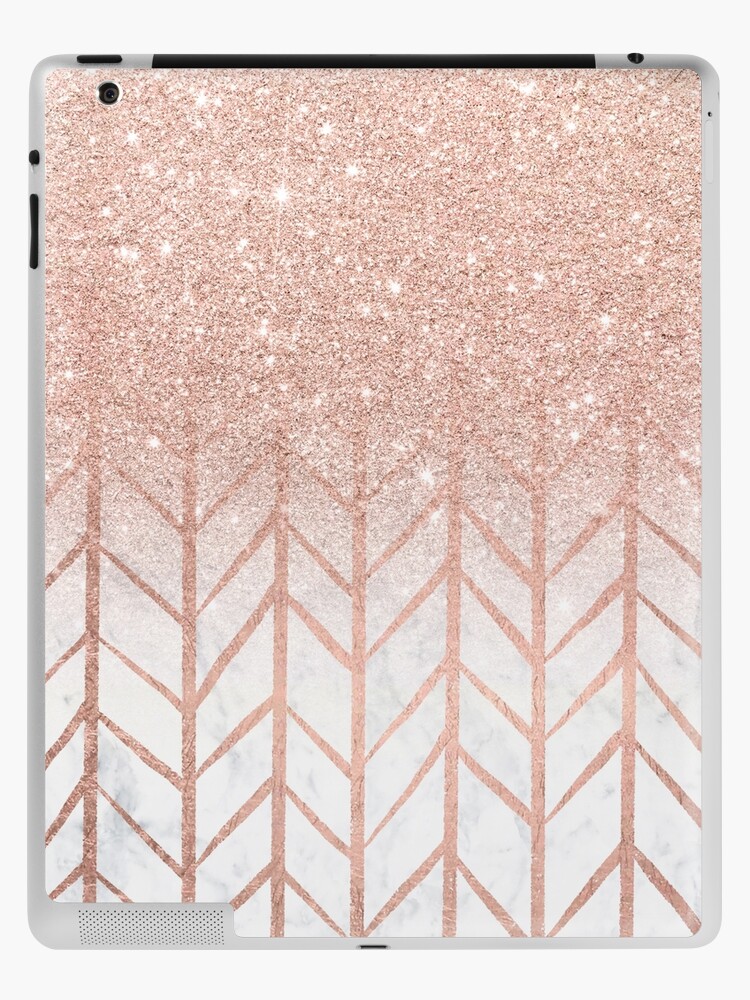 The Pink Abstract Watercolor Sparkling Chevron - Skin Decal Vinyl