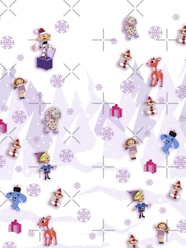 "Island of Misfit Toys Rudolph Vintage Style Travel Poster" Leggings