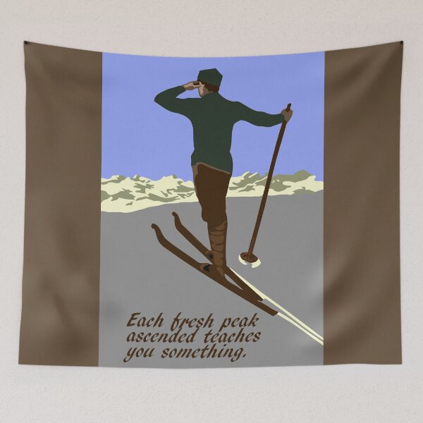 Item preview, Retro ski, inspirational quote designed and sold by aapshop.
