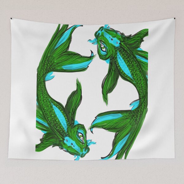 Item preview, Koi - Teal Shpeal (Scales) designed and sold by KrimZonRogue.
