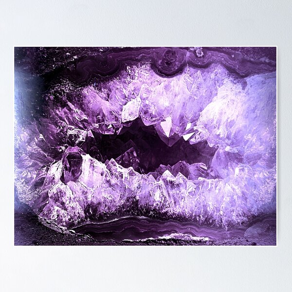 Amethyst Crystal Cave Poster