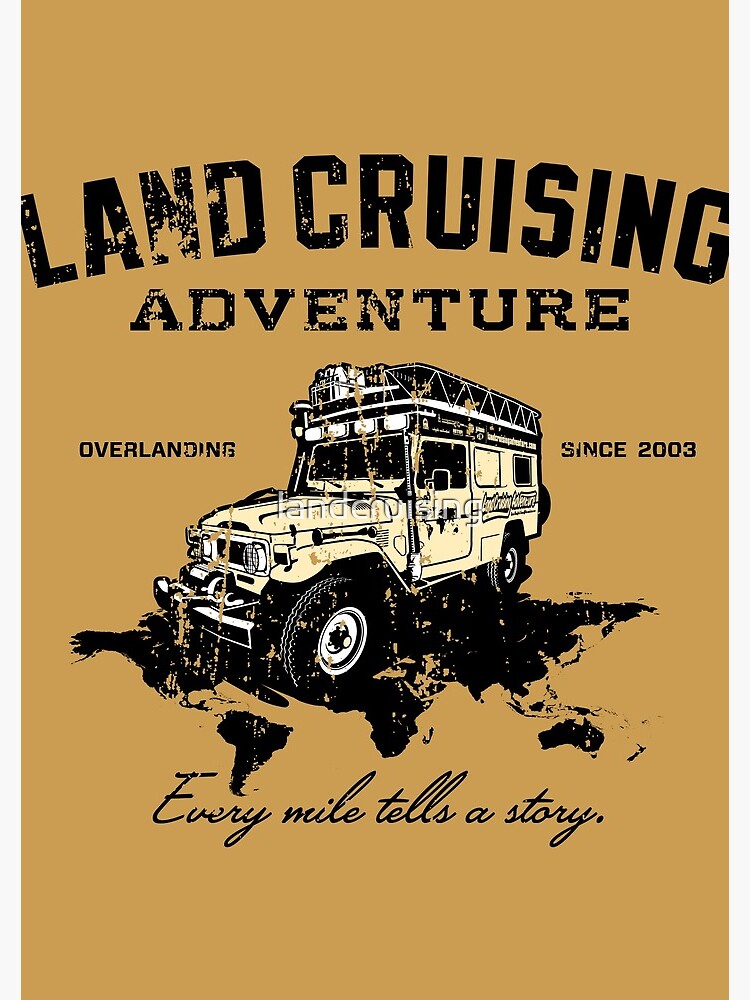 Every Mile Tells a Story - dark print by landcruising
