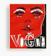 V.O.G.U.E. #fashionillustration Canvas Print