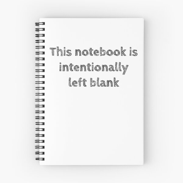 Item preview, Intentionally Left Blank designed and sold by AdTheBad.