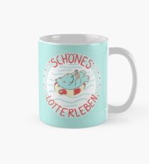 NILPFERD im Schwimmreif - Logo Tasse
