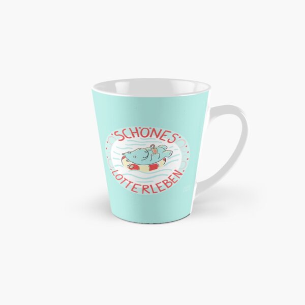 NILPFERD im Schwimmreif - Logo Tasse (konisch)