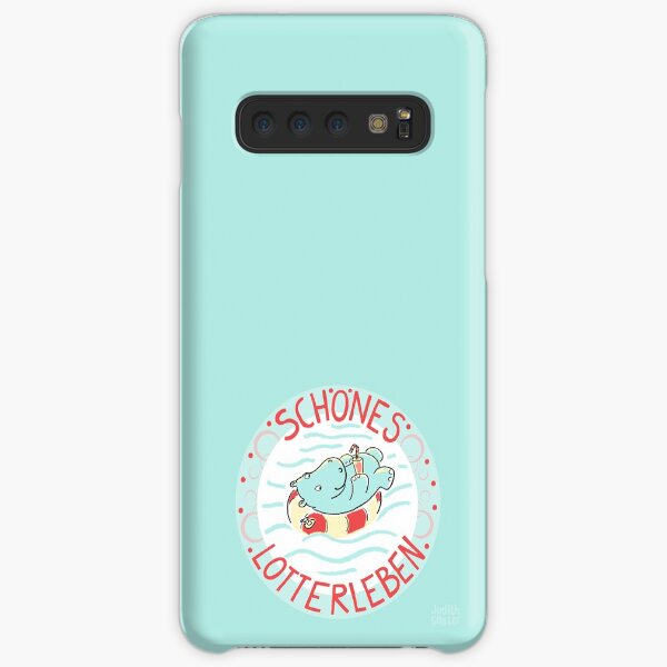 NILPFERD im Schwimmreif - Logo Samsung Galaxy Leichte Hülle