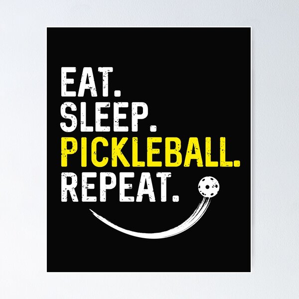 Item preview, Eat Sleep Pickleball Repeat Lover Funny Quote Gift for Player  designed and sold by alenaz.