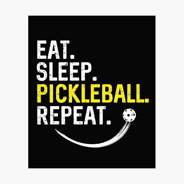 Item preview, Eat Sleep Pickleball Repeat Lover Funny Quote Gift for Player  designed and sold by alenaz.