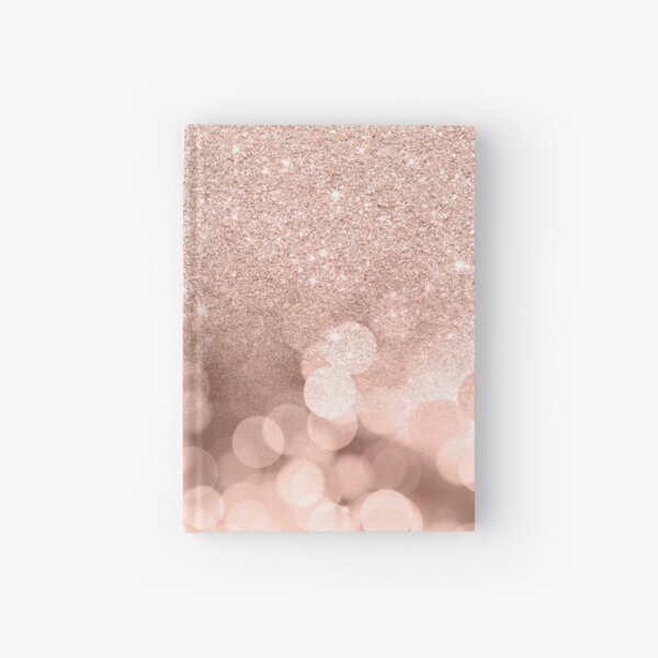 Item preview, Modern rose gold glitter ombre on pink rose gold bokeh sparkles designed and sold by GirlyTrend.
