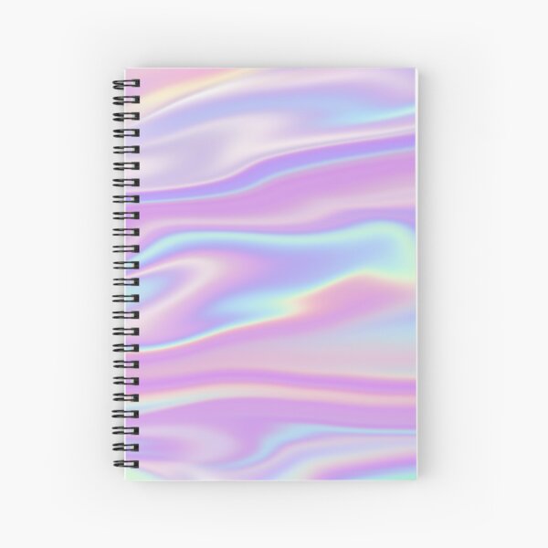 Blue Holographic Journal Blue Iridescent Notebook Hologram