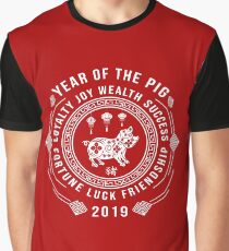 Chinese New Year of The Pig 2019 Meaning Graphic T-Shirt