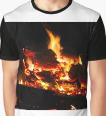 camp fire flames Graphic T-Shirt