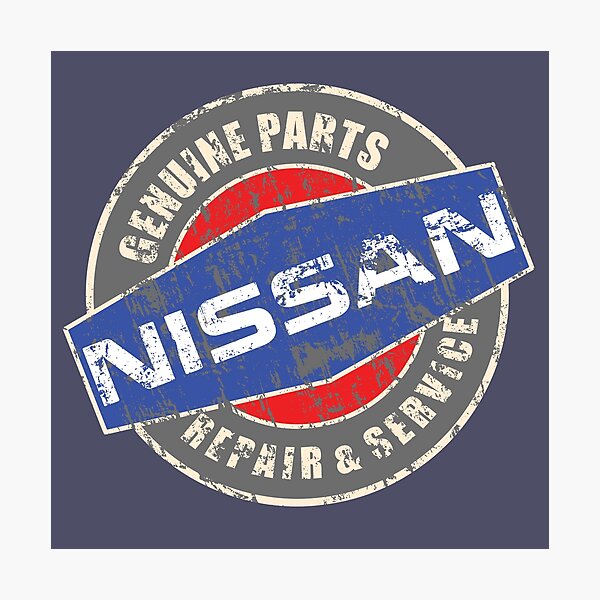 "Vintage Nissan Repair" Photographic Print by tanyarose Redbubble