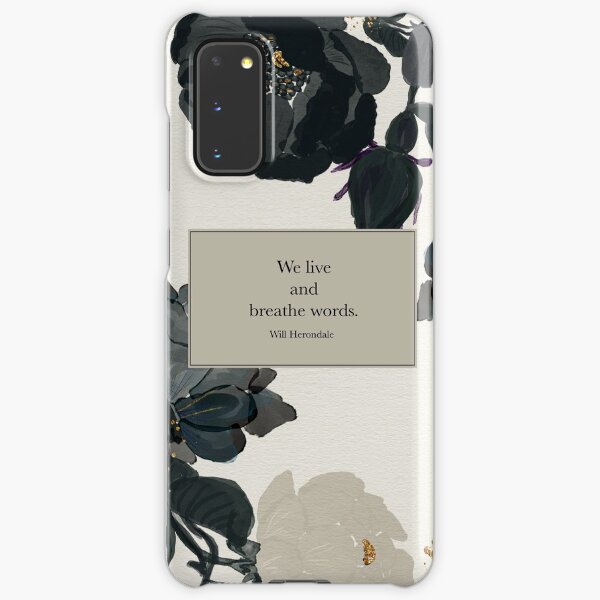 We live and breathe words. - Will Herondale. The Infernal Devices. Samsung Galaxy Snap Case