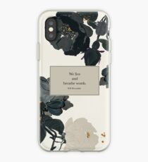We live and breathe words. - Will Herondale. The Infernal Devices. iPhone Case