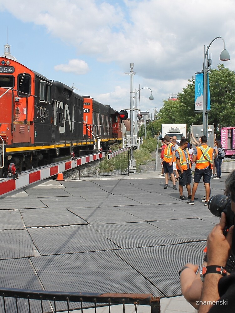 #Train, #railway, #railroad, #locomotive, #station, #transportation, #transport, #rail, #travel, #track, #engine, #diesel, #red, #platform, #old, #steam, #traffic by znamenski