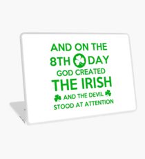 GOD CREATED THE IRISH Laptop Skin