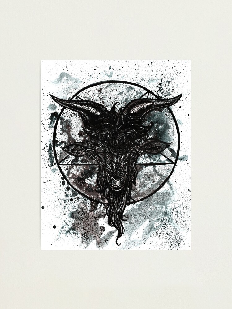 Alternate view of ⛧GoatBaph⛧ Photographic Print