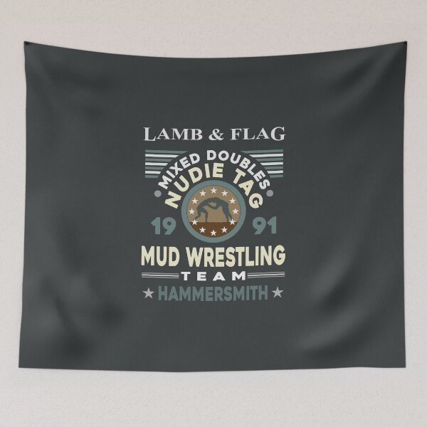 Item preview, Mixed Doubles Nudie Tag Mud Wrestling Team Design designed and sold by David Speed Design.