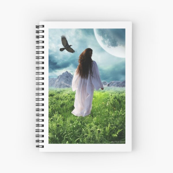 Walking To The Moon Spiral Notebook