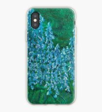 Bluebell spirals iPhone Case