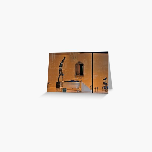 Taking a bath Greeting Card