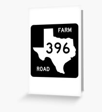 Texas Farm-to-Market Road FM 396 | United States Highway Shield Sign Greeting Card