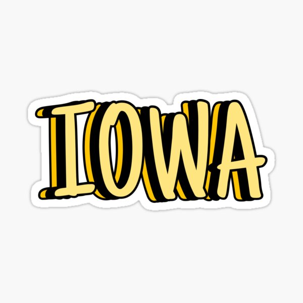 Iowa Retro Sticker