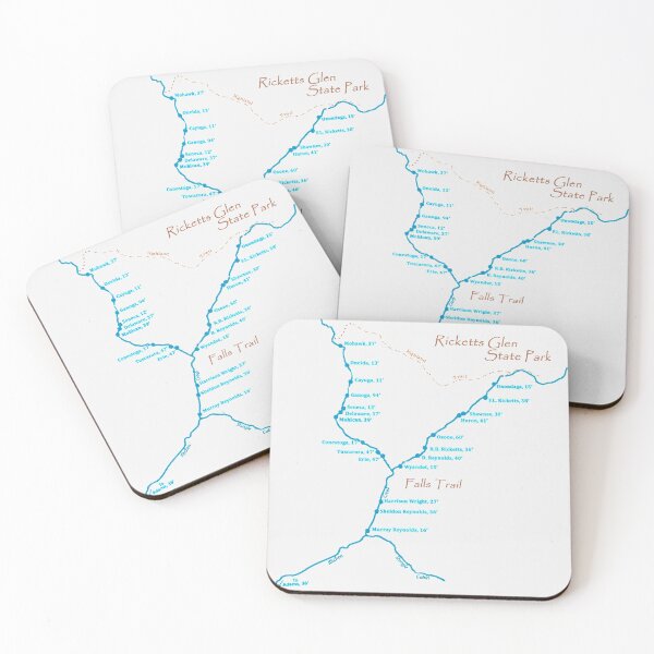 Item preview, Ricketts Glen falls map designed and sold by KPcaptures.